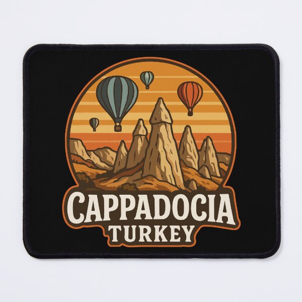 Item preview, Cappadocia Turkey Retro Travel designed and sold by TomFrontierArt.