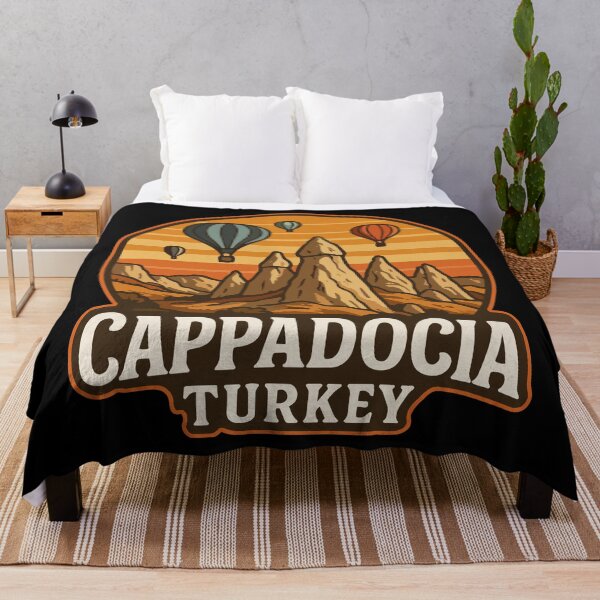 Item preview, Cappadocia Turkey Retro Travel designed and sold by TomFrontierArt.