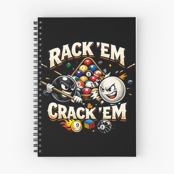 Item preview, Rack 'Em & Crack 'Em - Funny Billiards Pool Player  designed and sold by SidTastic .