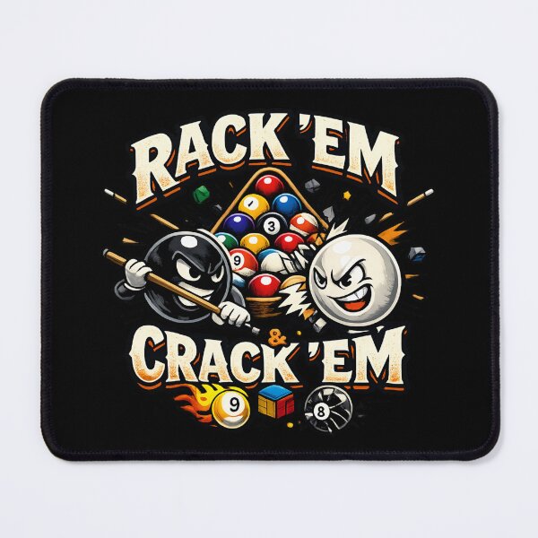 Item preview, Rack 'Em & Crack 'Em - Funny Billiards Pool Player  designed and sold by SidTastic .