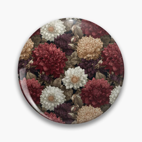 Item preview, Bold Dahlias Texture  - Retro Flower Floral  - Birthday Gifts For Her designed and sold by RoyalStarsPatts.