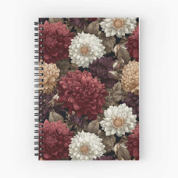 Item preview, Bold Dahlias Texture  - Retro Flower Floral  - Birthday Gifts For Her designed and sold by RoyalStarsPatts.
