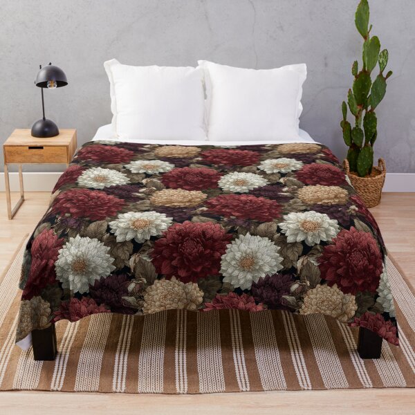 Item preview, Bold Dahlias Texture - Retro Flower Floral - Birthday Gifts For Her designed and sold by RoyalStarsPatts.