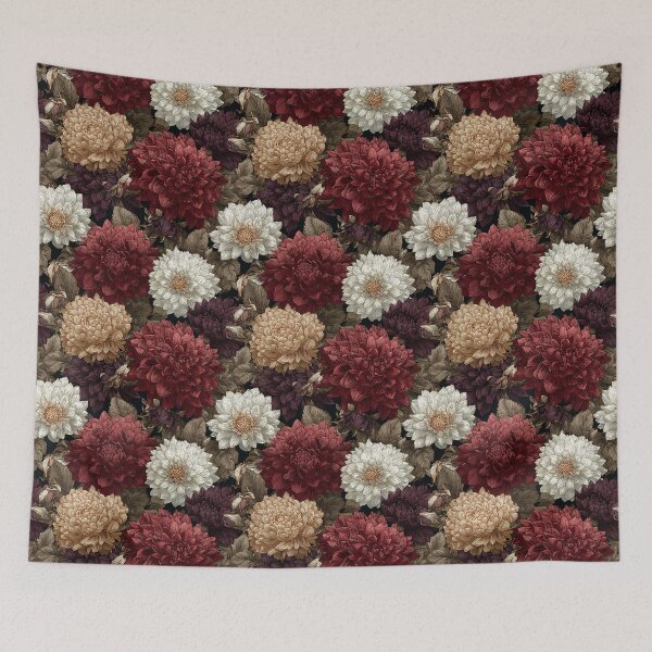 Item preview, Bold Dahlias Texture  - Retro Flower Floral  - Birthday Gifts For Her designed and sold by RoyalStarsPatts.