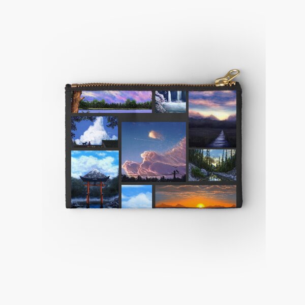 Item preview, Aesthetic landscape paintings collage 9 artworks designed and sold by Witseart.