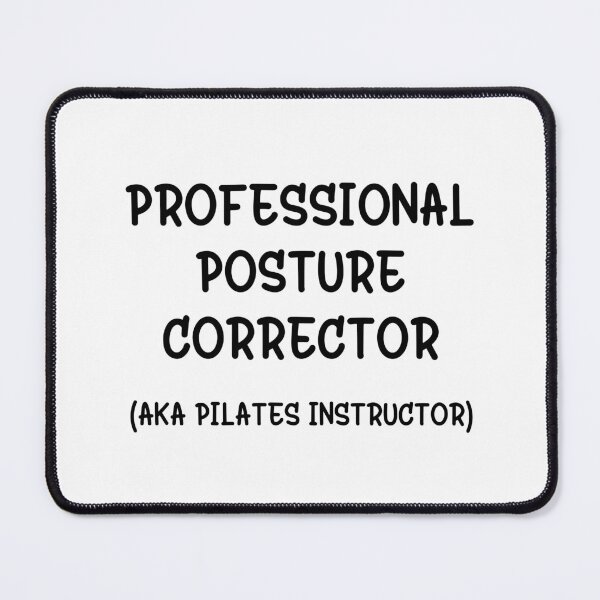 Item preview, Posture Corrector fun Minimalist Motivational Typography for Pilates Girls designed and sold by GenZenClub.
