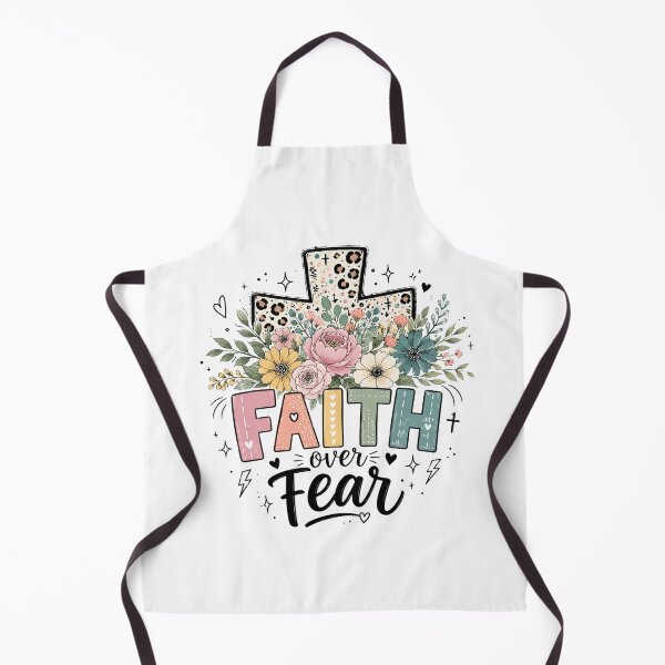 Item preview, Faith Over Fear, Floral Cross designed and sold by graphic-genie.