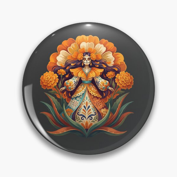 Item preview, Día de los Muertos Autumn Floral Guardian designed and sold by MythicCotton.