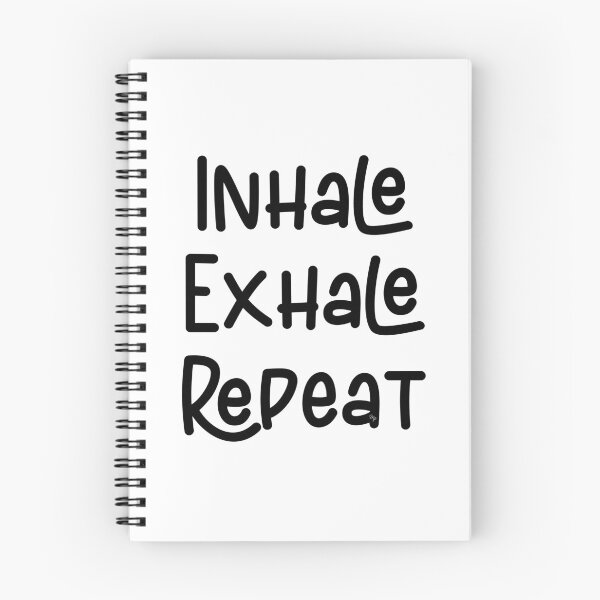 Item preview, Inhale, Exhale, Repeat fun Minimalist Motivational Typography for Pilates, Yoga & Gym Girls designed and sold by GenZenClub.