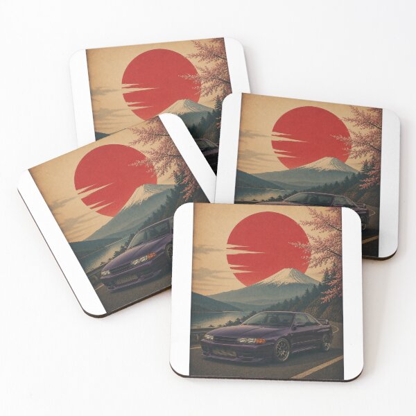 Item preview, Vintage Japanese Sports R32 Sunset in midnight purple designed and sold by Traceursniper.