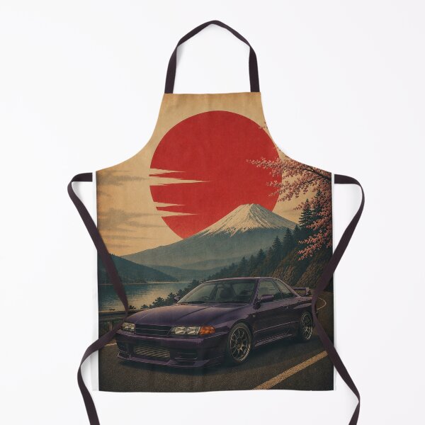 Artikelvorschau, Vintage japanischer Sportwagen R32 Sunset in Mitternachtsviolett entworfen und verkauft von Traceursniper.