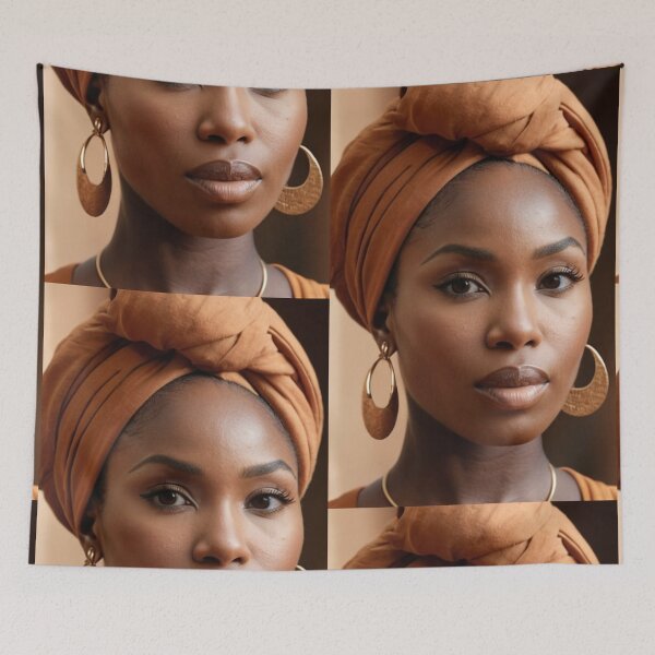 Item preview, Fashion - Portrait of a Black Woman, Afro-Bohemian Aesthetic designed and sold by Beat-It.