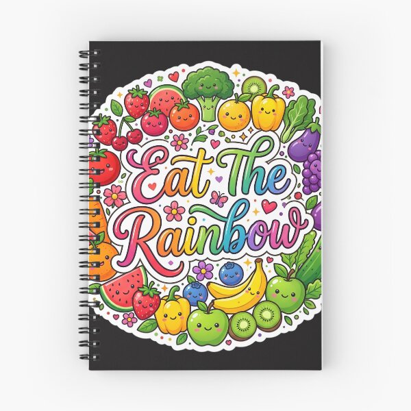 Item preview, Eat the Rainbow Kawaii Fruits & Vegetables Sticker | Cute Healthy Food Rainbow | Vegan Nutrition Cartoon Design designed and sold by Bhaskar Digital Art.