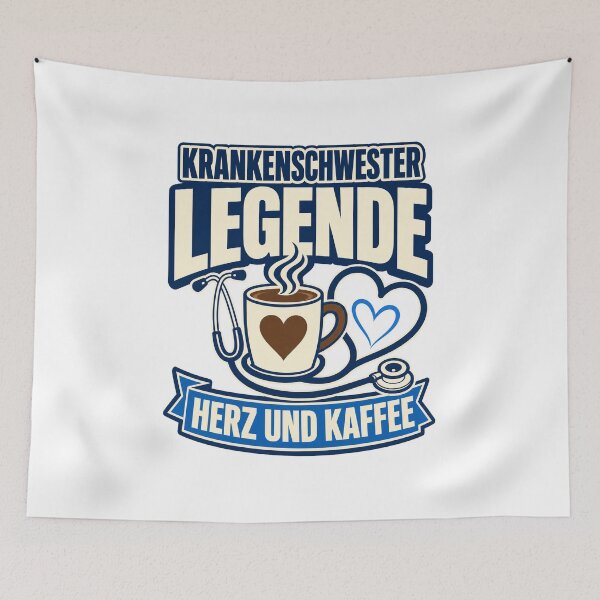 Item preview, Nurse Legend Heart and Coffee Gift designed and sold by pirminio.