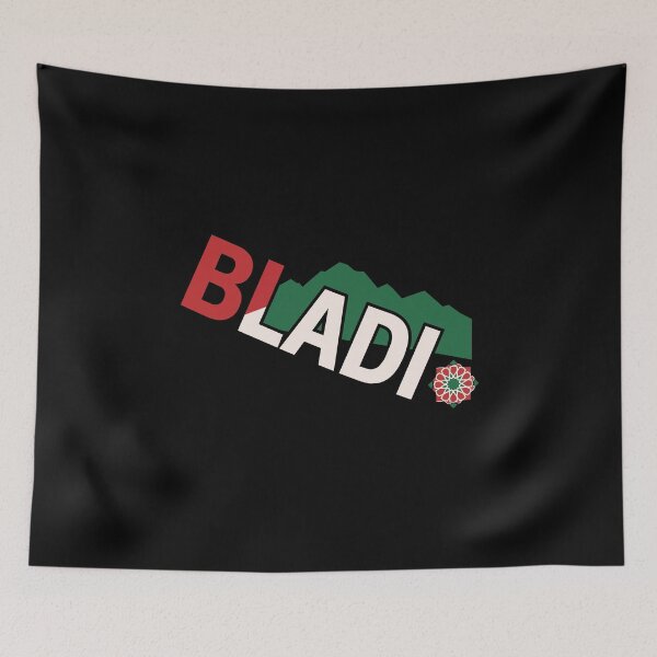 Item preview, Bladi Morocco Atlas Mountains Modern Graphic designed and sold by crouchingpixel.