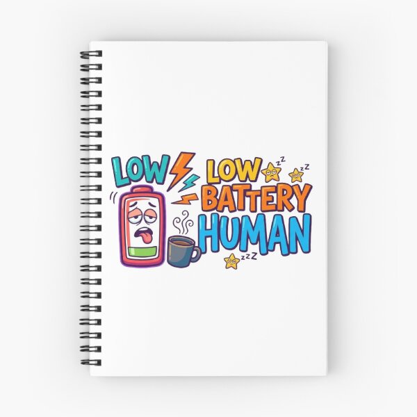 Item preview, Low Battery Human | Funny Coffee Lover Typography T-Shirt with Battery Icon designed and sold by Faisal  Shah.