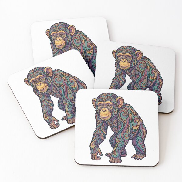 Item preview, Psychedelic Chimpanzee Mandala Art designed and sold by Skyrocketz.