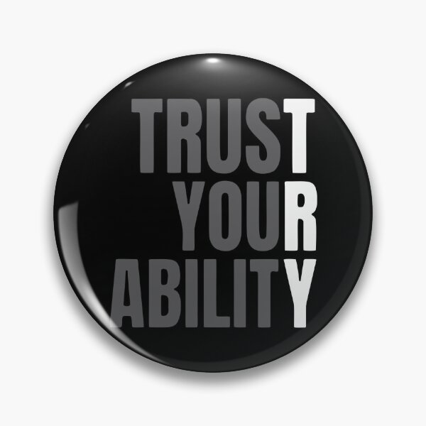 Item preview, Trust Your Ability TRY Minimalist Typography designed and sold by Creativenetic.