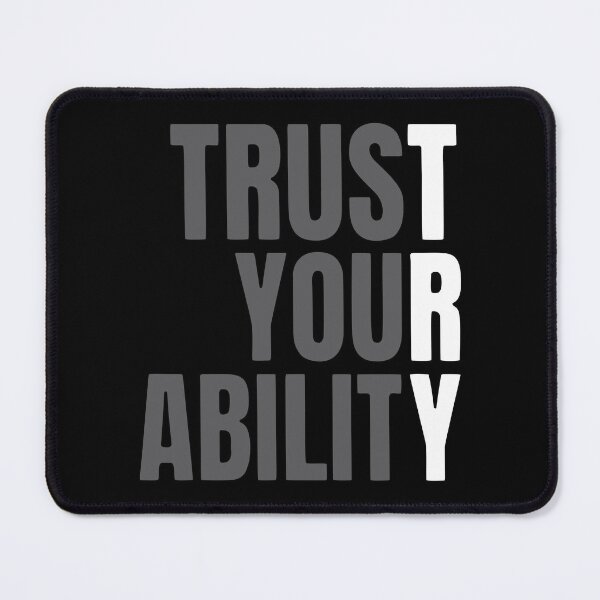 Item preview, Trust Your Ability TRY Minimalist Typography designed and sold by Creativenetic.
