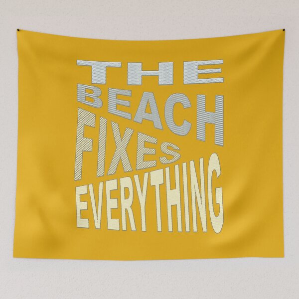 Item preview, The Beach Fixes Everything Vacation Vibes Quote designed and sold by taiche.