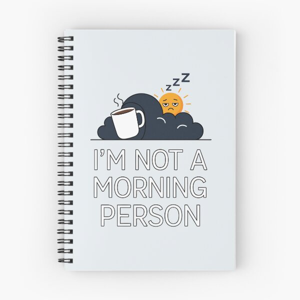 Item preview, I'm Not a Morning Person designed and sold by Amir Faysal.