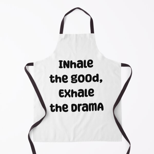 Item preview, Inhale the good, exhale the drama funny Minimalist Motivational Typography for Pilates, Yoga & Gym Girls designed and sold by GenZenClub.