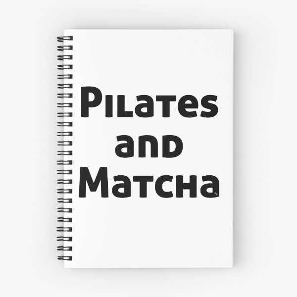 Item preview, Pilates and matcha fun Minimalist Motivational Typography for Pilates Girls designed and sold by GenZenClub.