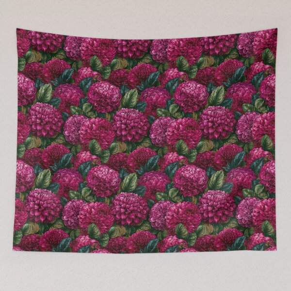 Item preview, Lush Dahlias Texture  - Flower Garden Pattern  - Birthday Gifts For Mom designed and sold by RoyalStarsPatts.