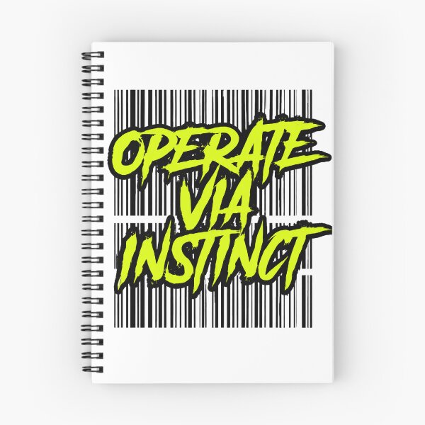 Item preview, Novus Fera "Operate Via Instinct" Neon Typographic Streetwear designed and sold by NOVUS FERA.