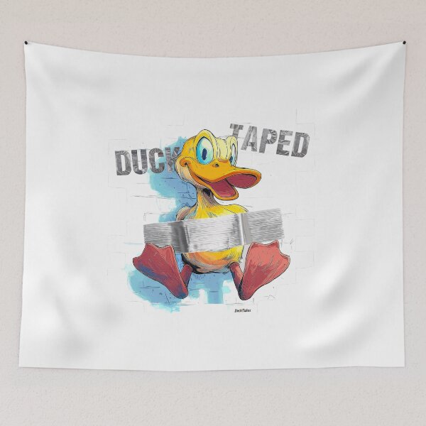 Item preview, Duck Taped Funny Duct Tape Duck Pun designed and sold by DuckSmith.