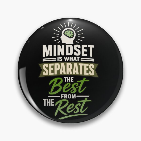 Item preview,  Mindset Is What Separates the Best from the Rest Inspirational Success Quote with Bold Modern Typography for Personal Growth, Leadership, and Winning Mentality designed and sold by Huddy-clothes.