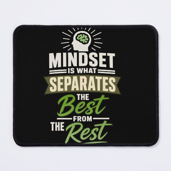 Item preview,  Mindset Is What Separates the Best from the Rest Inspirational Success Quote with Bold Modern Typography for Personal Growth, Leadership, and Winning Mentality designed and sold by Huddy-clothes.