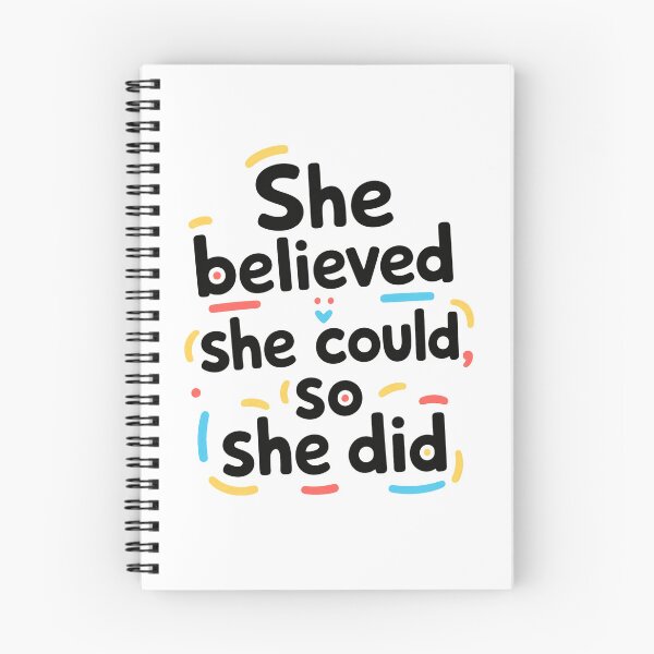 Item preview, She Believed She Could So She Did Motivational Empowerment Quote Women designed and sold by JonesFlora2025.