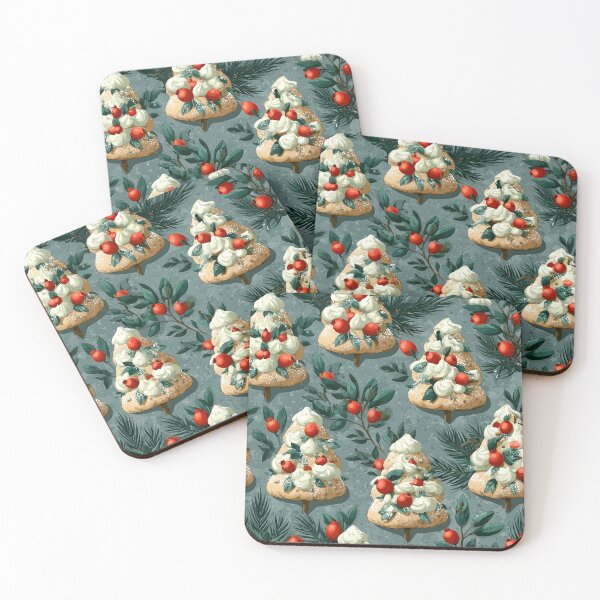 Item preview, Festive Christmas Tree Cookie and Berry Pattern designed and sold by colorful-white.