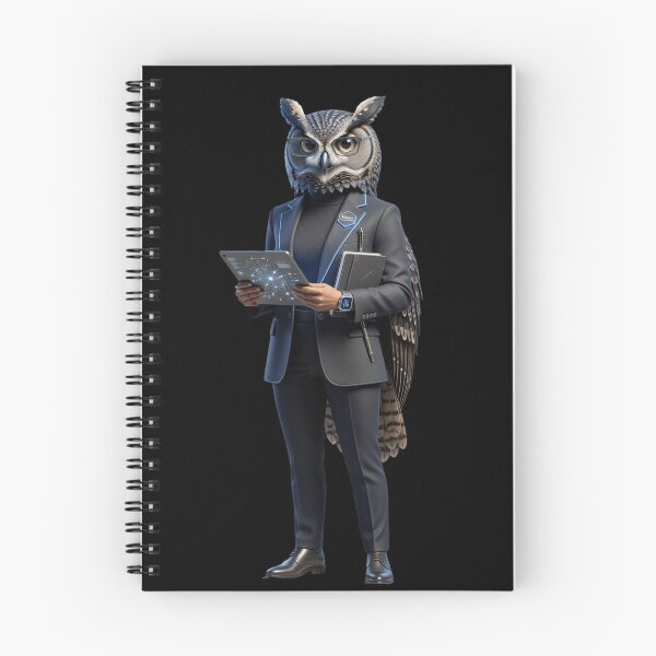 Item preview, NP-009a | Owl | AI Research Scientist designed and sold by D4NC1G3R.