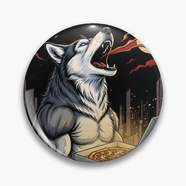 Item preview, The Call Of The Pizza | Funny Werewolf designed and sold by SillyPawsStudio.