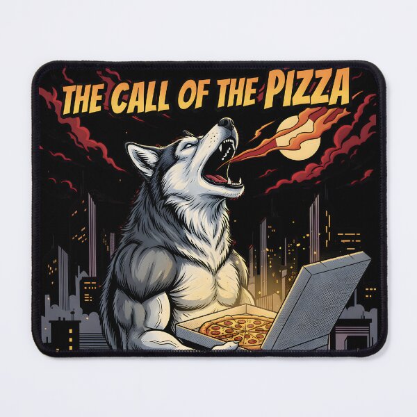 Item preview, The Call Of The Pizza | Funny Werewolf designed and sold by SillyPawsStudio.