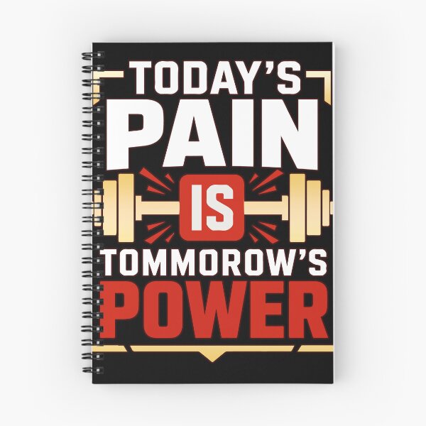 Item preview, Today's Pain Is Tomorrow's Power Motivational Fitness Quote for Gym Lovers, Bodybuilding, Strength Training, Discipline, and Success Mindset designed and sold by Huddy-clothes.