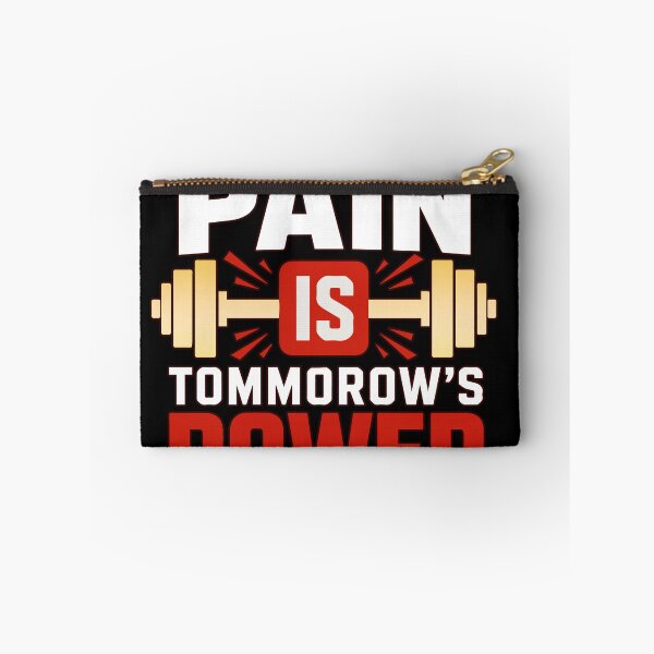 Item preview, Today's Pain Is Tomorrow's Power Motivational Fitness Quote for Gym Lovers, Bodybuilding, Strength Training, Discipline, and Success Mindset designed and sold by Huddy-clothes.