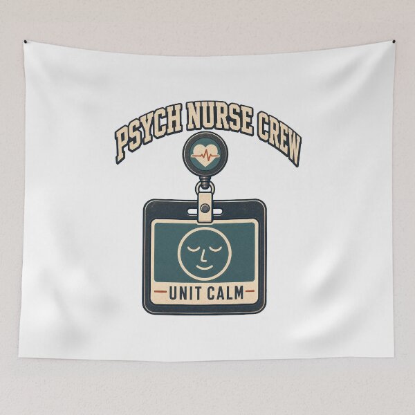 Item preview, Psych Nurse Calm Crew Humor designed and sold by pirminio.