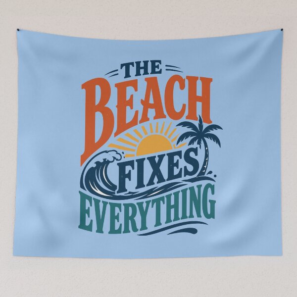 Item preview, The Beach Fixes Everything Saltwater Therapy designed and sold by taiche.