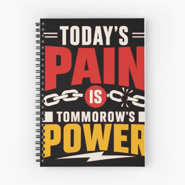 Item preview, Today's Pain Is Tomorrow's Power Motivational Fitness Quote for Gym Lovers, Bodybuilding, Strength Training, Discipline, and Success Mindset designed and sold by Huddy-clothes.