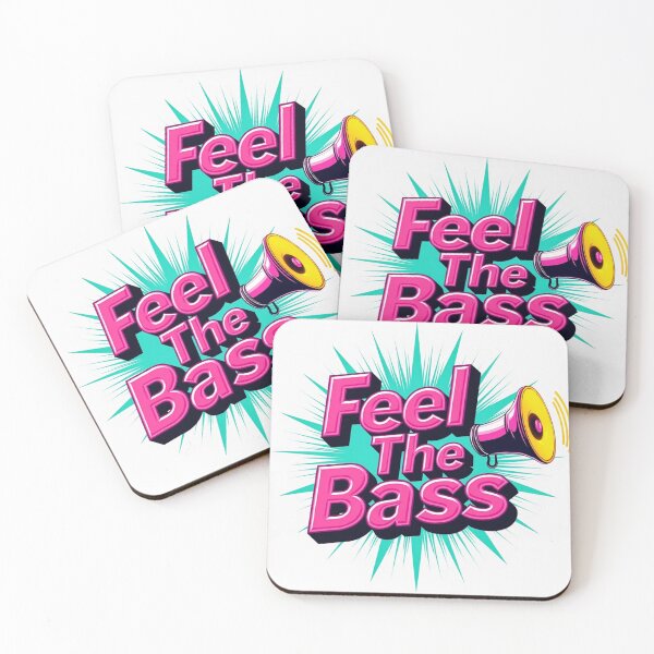 Item preview, Feel The Bass Retro Comic Typography designed and sold by FlippoStories.
