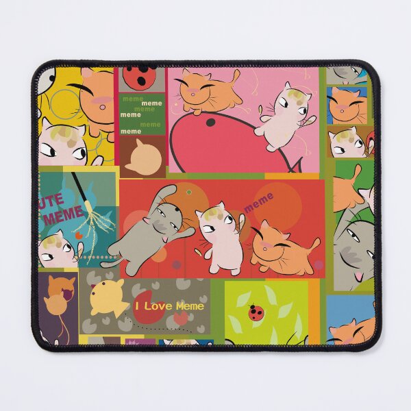Item preview, Playful Cute Cats Colorful Collage Art designed and sold by aimicat.