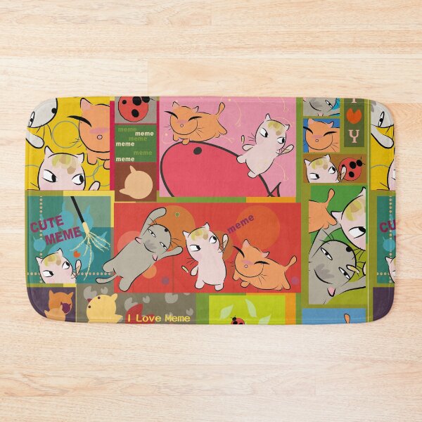 Item preview, Playful Cute Cats Colorful Collage Art designed and sold by aimicat.