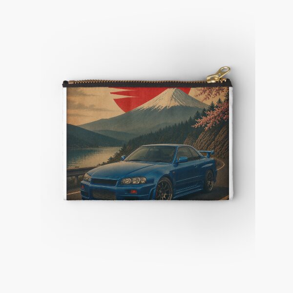 Item preview, Vintage Japanese Sports R34 Sunset in bayside blue designed and sold by Traceursniper.