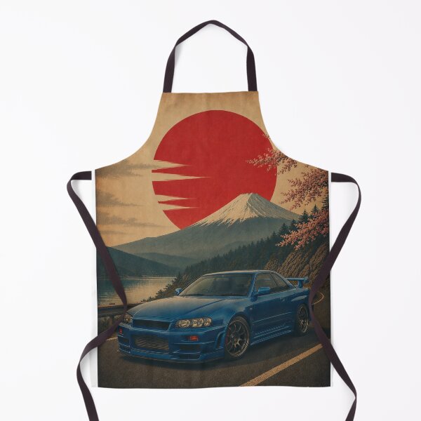 Item preview, Vintage Japanese Sports R34 Sunset in bayside blue designed and sold by Traceursniper.