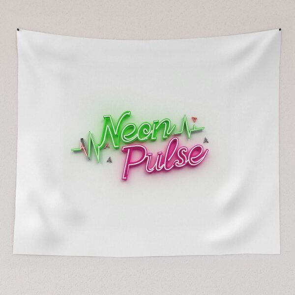 Item preview, Vibrant Neon Pulse Typography Art designed and sold by FlippoStories.