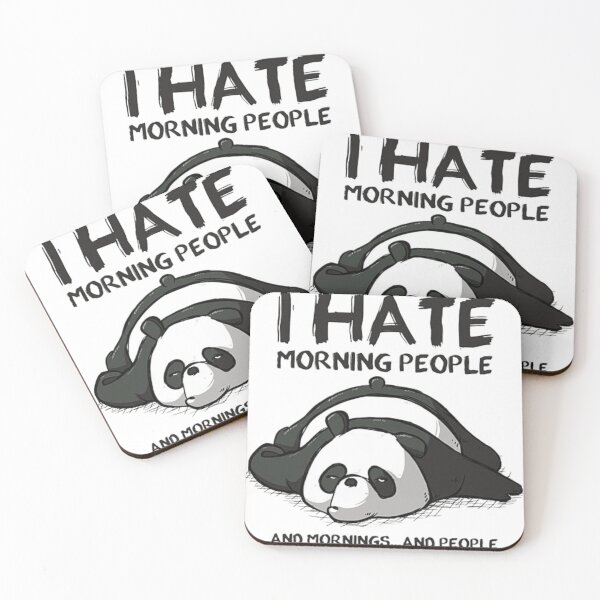 Item preview, Lazy Panda – Funny Anti‑Morning Cartoon Design designed and sold by WATEKE.