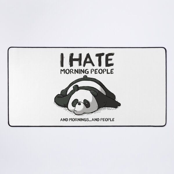 Item preview, Lazy Panda – Funny Anti‑Morning Cartoon Design designed and sold by WATEKE.